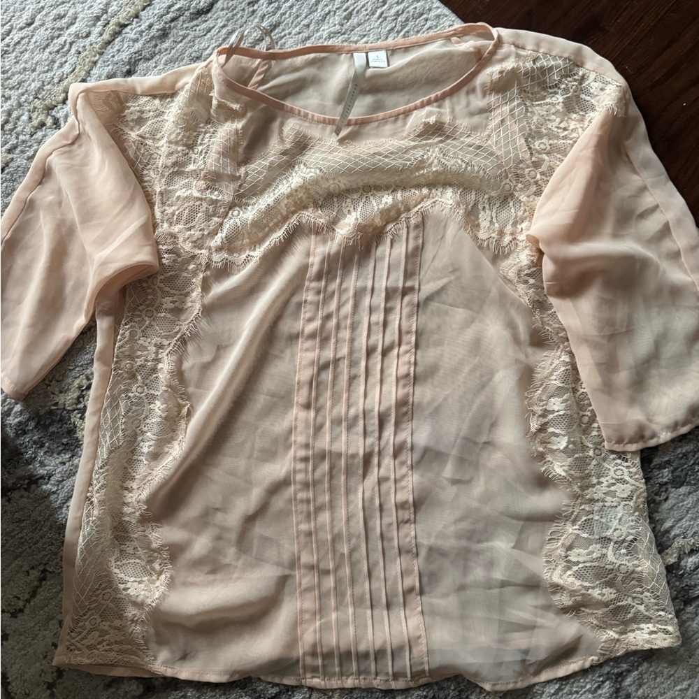 Lauren Conrad flowy lace top.